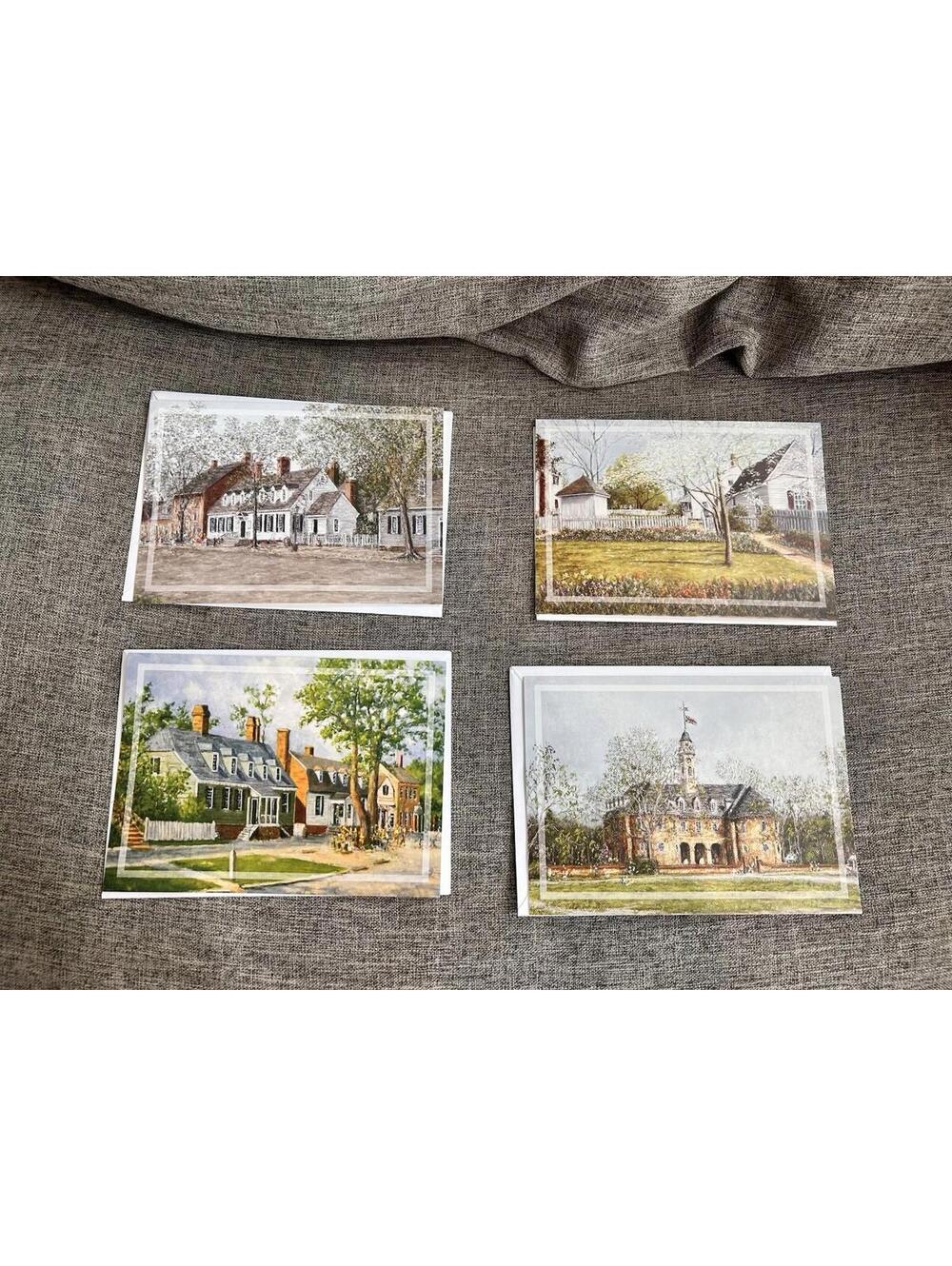 Colonial Williamsburg Blank Greeting Cards 4 Designs With Envelopes